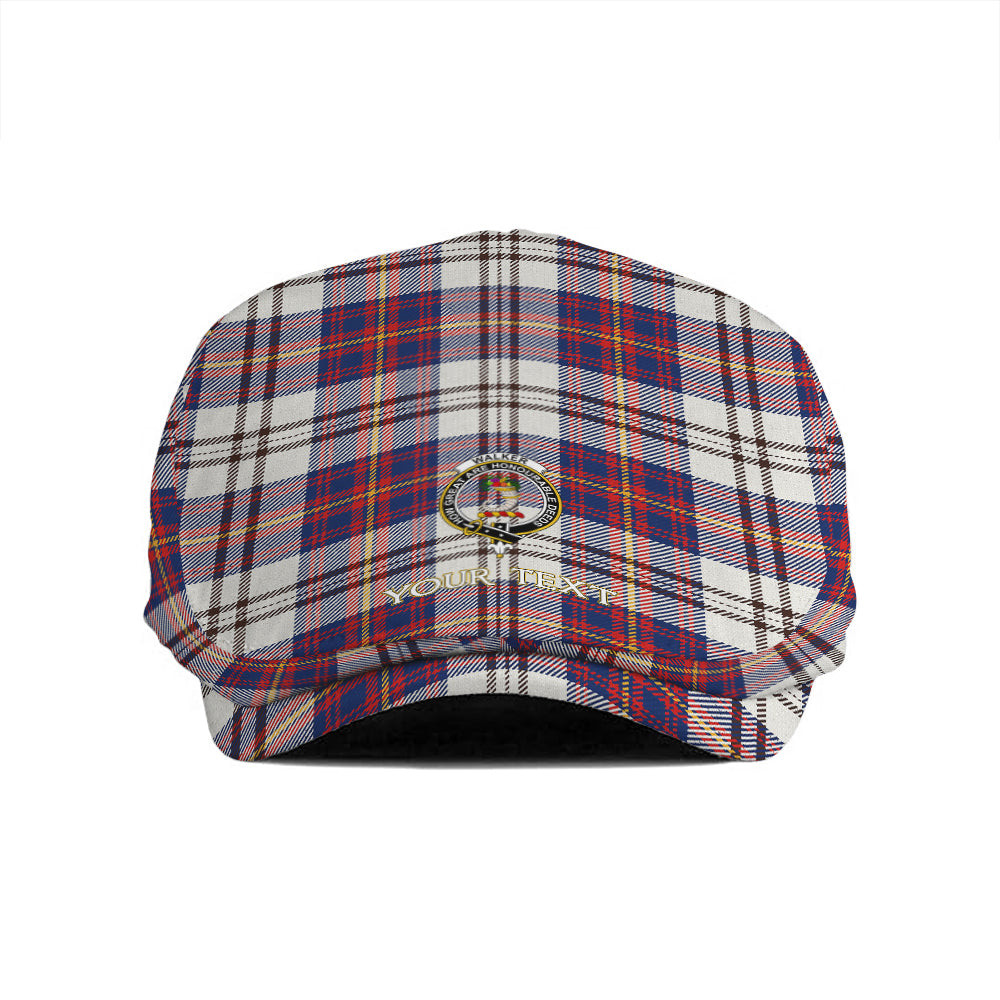 ScotsTee Shop Scottish Walker Dress Modern Clan Crest Tartan Jeff Cap Tartan Flat Cap
