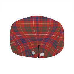 ScotsTee Shop Scottish MacRae of Inverinate Modern Clan Crest Tartan Jeff Cap Tartan Flat Cap