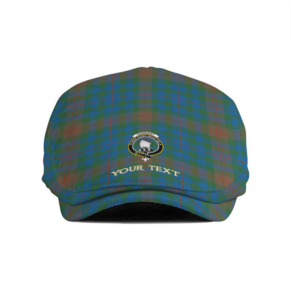 ScotsTee Shop Scottish Tennant Yules Ancient Clan Crest Tartan Jeff Cap Tartan Flat Cap