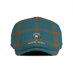 ScotsTee Shop Scottish Tennant Yules Ancient Clan Crest Tartan Jeff Cap Tartan Flat Cap