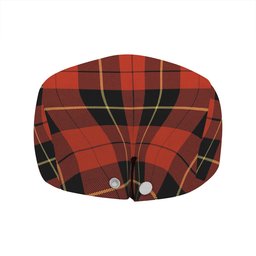 ScotsTee Shop Scottish Wallace (Wallas) Ancient Clan Crest Tartan Jeff Cap Tartan Flat Cap