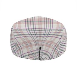 ScotsTee Shop Scottish Shaw Women's Dress Weathered Clan Crest Tartan Jeff Cap Tartan Flat Cap