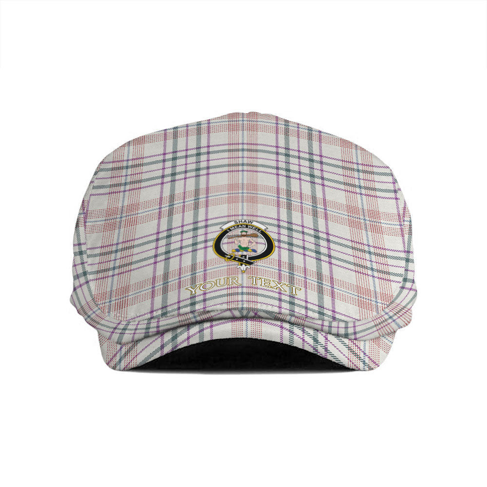 ScotsTee Shop Scottish Shaw Women's Dress Weathered Clan Crest Tartan Jeff Cap Tartan Flat Cap