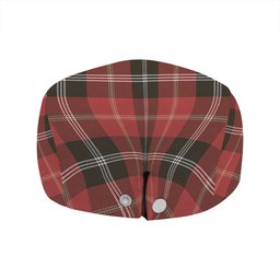 ScotsTee Shop Scottish Marjoribanks Weathered Clan Crest Tartan Jeff Cap Tartan Flat Cap