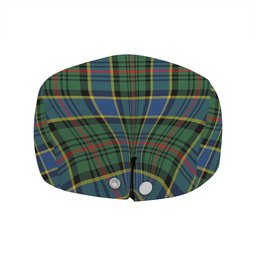 ScotsTee Shop Scottish Ogilvie of Inverarity (Wilson) Modern Clan Crest Tartan Jeff Cap Tartan Flat Cap