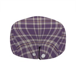 ScotsTee Shop Scottish Ochterlony (Auchterlony) Weathered Clan Crest Tartan Jeff Cap Tartan Flat Cap