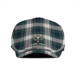 ScotsTee Shop Scottish Murray of Atholl Dress (Murray Dress) Modern Clan Crest Tartan Jeff Cap Tartan Flat Cap