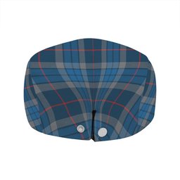 ScotsTee Shop Scottish Thorburn (Thurburn) Modern Clan Crest Tartan Jeff Cap Tartan Flat Cap