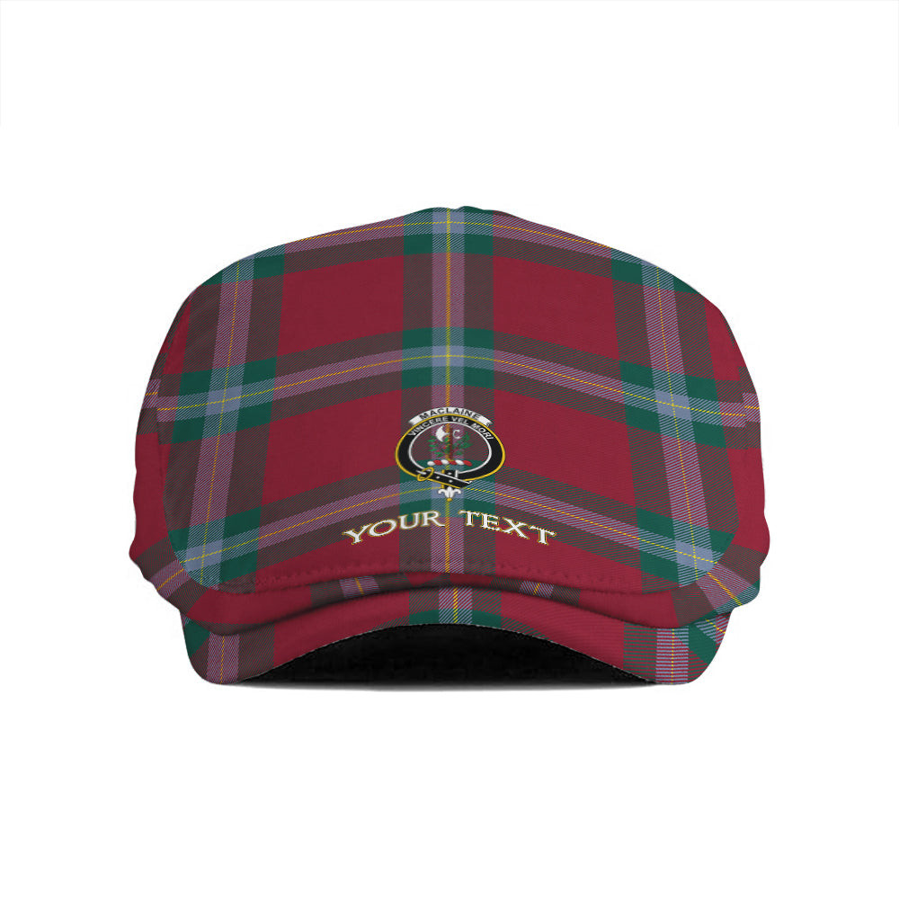 ScotsTee Shop Scottish MacLaine of LochBuie (Cockburn) (MacLaine of LochBuie) Modern Clan Crest Tartan Jeff Cap Tartan Flat Cap