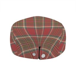 ScotsTee Shop Scottish MacLeod of Gesto Weathered Clan Crest Tartan Jeff Cap Tartan Flat Cap