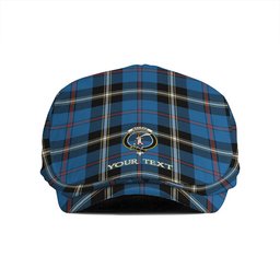 ScotsTee Shop Scottish MacRae of America Ancient Clan Crest Tartan Jeff Cap Tartan Flat Cap