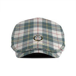 ScotsTee Shop Scottish MacRae of Conchra Weathered Clan Crest Tartan Jeff Cap Tartan Flat Cap