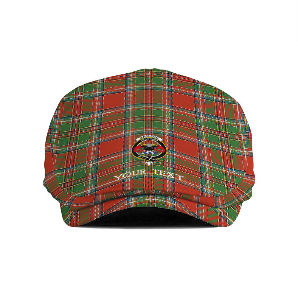 ScotsTee Shop Scottish MacLeod of Gesto Ancient Clan Crest Tartan Jeff Cap Tartan Flat Cap