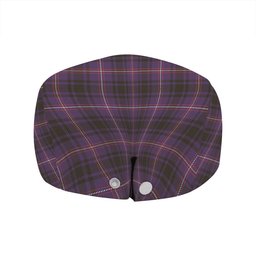ScotsTee Shop Scottish MacIver of Strome Weathered Clan Crest Tartan Jeff Cap Tartan Flat Cap