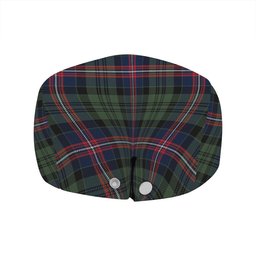 ScotsTee Shop Scottish MacNeil of Colonsay (MacNeil of Barra of Colonsay) (Highland Society of London) Modern Clan Crest Tartan Jeff Cap Tartan Flat Cap