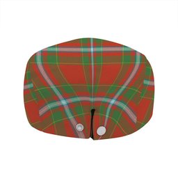 ScotsTee Shop Scottish Stewart of Fingask Ancient Clan Crest Tartan Jeff Cap Tartan Flat Cap