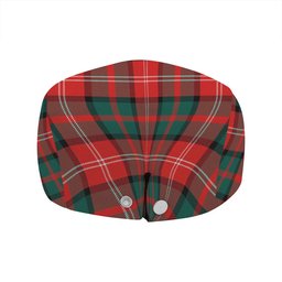 ScotsTee Shop Scottish Nisbet (Nisbit) Modern Clan Crest Tartan Jeff Cap Tartan Flat Cap