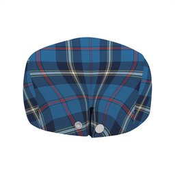 ScotsTee Shop Scottish MacRae of America Modern Clan Crest Tartan Jeff Cap Tartan Flat Cap