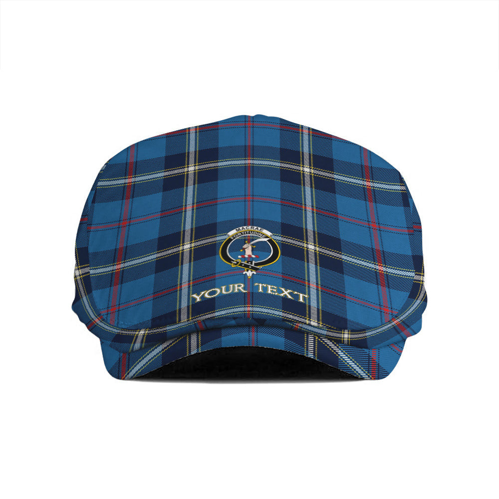 ScotsTee Shop Scottish MacRae of America Modern Clan Crest Tartan Jeff Cap Tartan Flat Cap