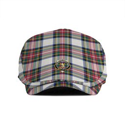 ScotsTee Shop Scottish Stewart Dress Modern Clan Crest Tartan Jeff Cap Tartan Flat Cap