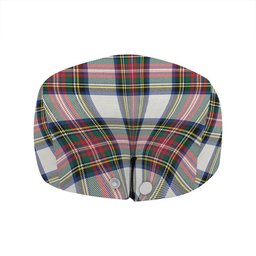 ScotsTee Shop Scottish Stewart Dress Modern Clan Crest Tartan Jeff Cap Tartan Flat Cap