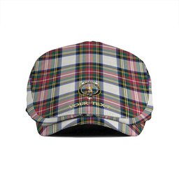 ScotsTee Shop Scottish Stewart Dress Modern Clan Crest Tartan Jeff Cap Tartan Flat Cap