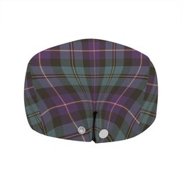 ScotsTee Shop Scottish MacNeil of Barra Old (MacNeill Old) Weathered Clan Crest Tartan Jeff Cap Tartan Flat Cap