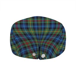ScotsTee Shop Scottish Smith (MacGowan Hunting) Modern Clan Crest Tartan Jeff Cap Tartan Flat Cap