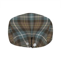 ScotsTee Shop Scottish MacNeil of Barra (MacNeil MacNeill) Weathered Clan Crest Tartan Jeff Cap Tartan Flat Cap