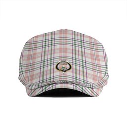 ScotsTee Shop Scottish Shaw Women's Dress Modern Clan Crest Tartan Jeff Cap Tartan Flat Cap