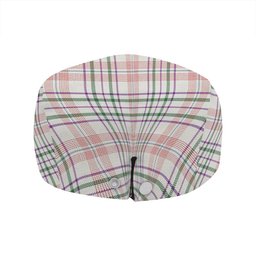 ScotsTee Shop Scottish Shaw Women's Dress Modern Clan Crest Tartan Jeff Cap Tartan Flat Cap