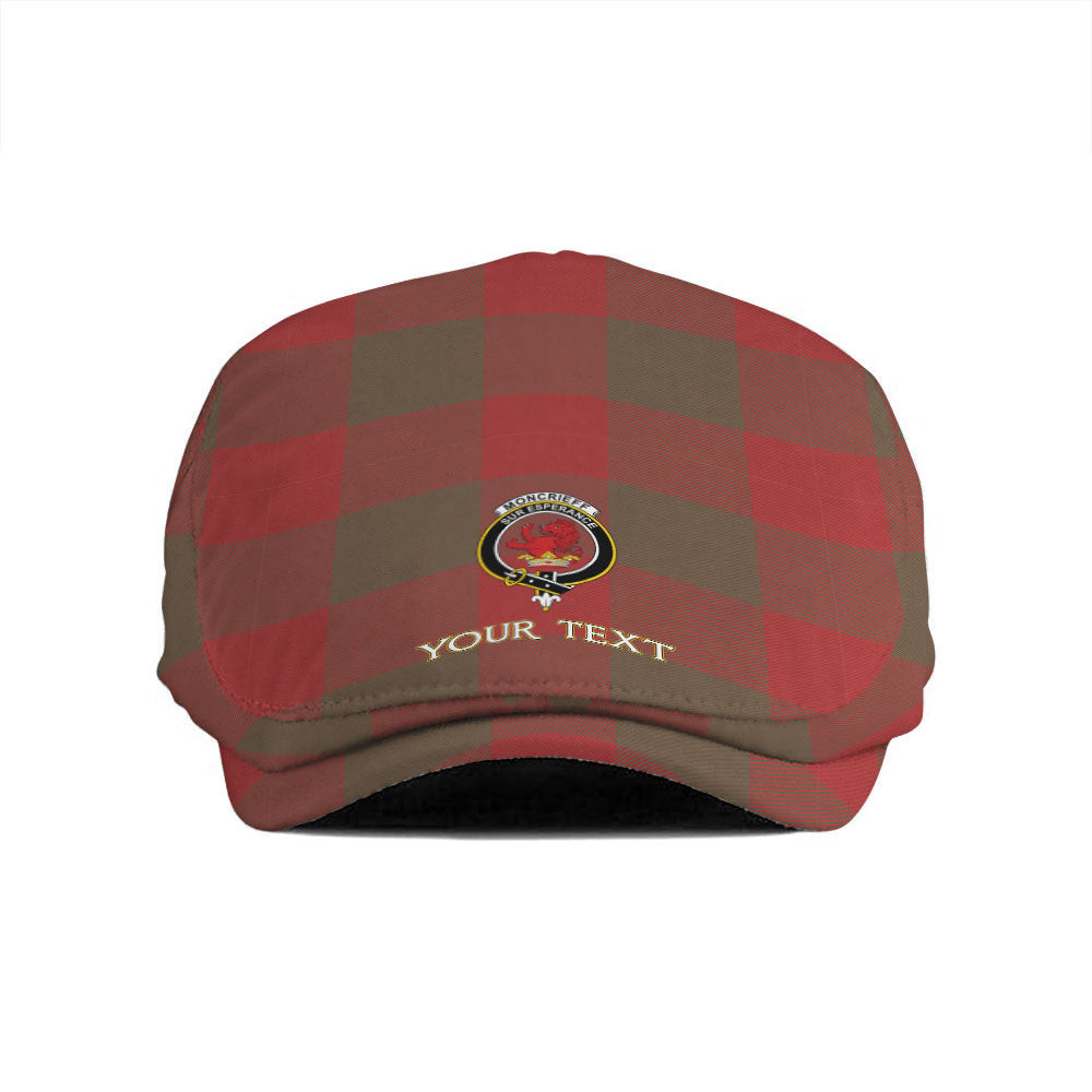 ScotsTee Shop Scottish Moncrieffe Weathered Clan Crest Tartan Jeff Cap Tartan Flat Cap