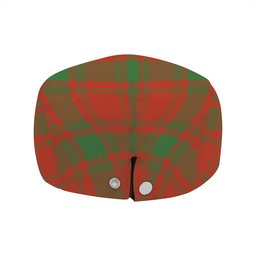 ScotsTee Shop Scottish MacQuarrie (MacGuarie) Ancient Clan Crest Tartan Jeff Cap Tartan Flat Cap