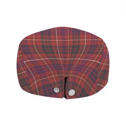 ScotsTee Shop Scottish MacRae of Inverinate Weathered Clan Crest Tartan Jeff Cap Tartan Flat Cap
