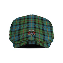 ScotsTee Shop Scottish MacLeod of Skeabost Ancient Clan Crest Tartan Jeff Cap Tartan Flat Cap