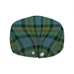 ScotsTee Shop Scottish MacLeod of Skeabost Ancient Clan Crest Tartan Jeff Cap Tartan Flat Cap