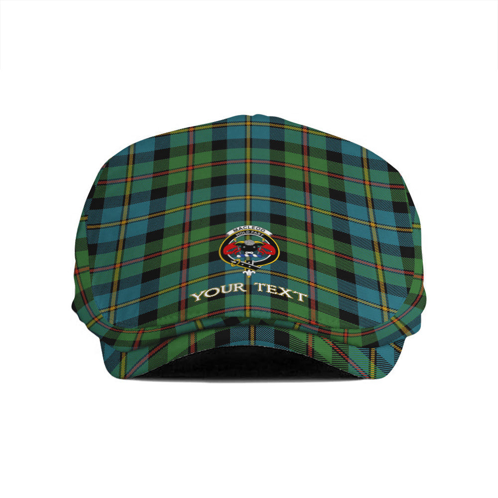 ScotsTee Shop Scottish MacLeod of Skeabost Ancient Clan Crest Tartan Jeff Cap Tartan Flat Cap