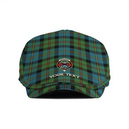ScotsTee Shop Scottish MacLeod of Skeabost Ancient Clan Crest Tartan Jeff Cap Tartan Flat Cap