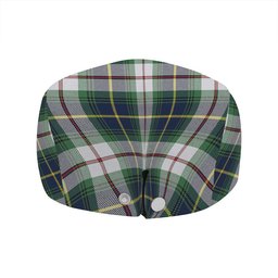 ScotsTee Shop Scottish MacLeod of California Modern Clan Crest Tartan Jeff Cap Tartan Flat Cap