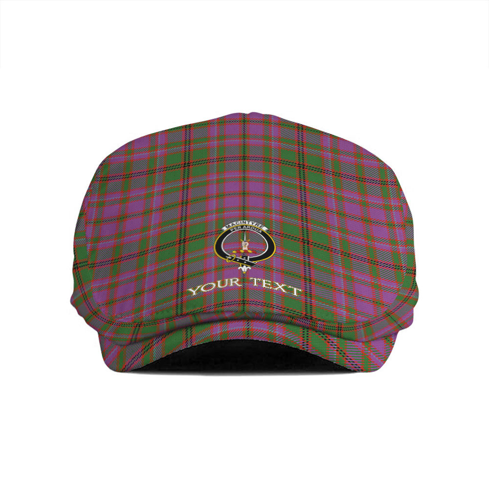 ScotsTee Shop Scottish MacIntyre of Glenorchy Ancient Clan Crest Tartan Jeff Cap Tartan Flat Cap
