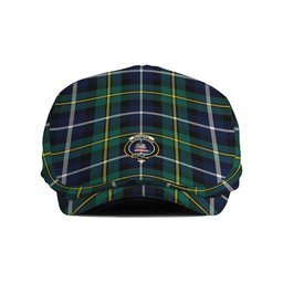 ScotsTee Shop Scottish MacNeil of Barra (MacNeil MacNeill) Modern Clan Crest Tartan Jeff Cap Tartan Flat Cap