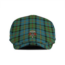 ScotsTee Shop Scottish MacLeod of Harris (MacLeod Hunting) Ancient Clan Crest Tartan Jeff Cap Tartan Flat Cap