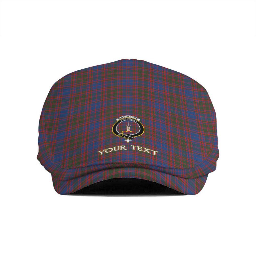 ScotsTee Shop Scottish MacIntyre of Littleport Modern Clan Crest Tartan Jeff Cap Tartan Flat Cap