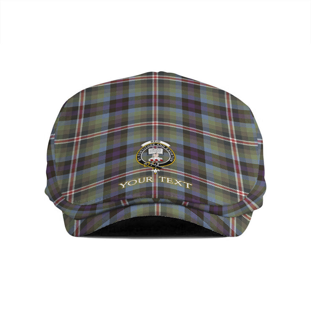 ScotsTee Shop Scottish Reid (Mill City) Weathered Clan Crest Tartan Jeff Cap Tartan Flat Cap