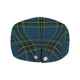 ScotsTee Shop Scottish Murray of Elibank Modern Clan Crest Tartan Jeff Cap Tartan Flat Cap