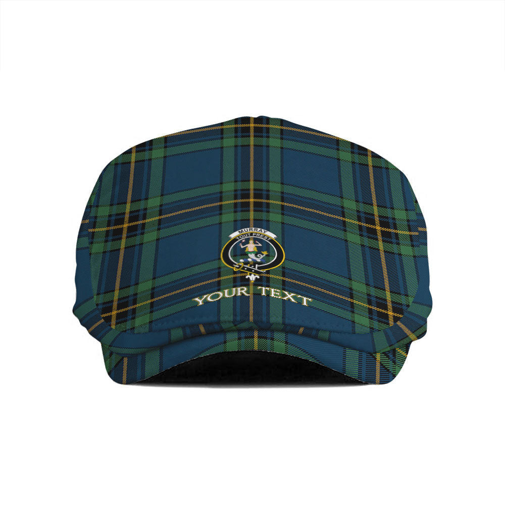 ScotsTee Shop Scottish Murray of Elibank Modern Clan Crest Tartan Jeff Cap Tartan Flat Cap