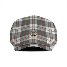 ScotsTee Shop Scottish Walker Dress Ancient Clan Crest Tartan Jeff Cap Tartan Flat Cap