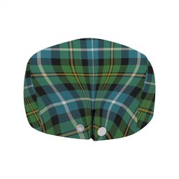 ScotsTee Shop Scottish MacNeil of Barra (MacNeil MacNeill) Ancient Clan Crest Tartan Jeff Cap Tartan Flat Cap