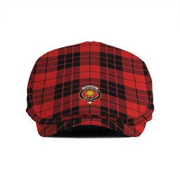 ScotsTee Shop Scottish MacLeod of Raasay Modern Clan Crest Tartan Jeff Cap Tartan Flat Cap
