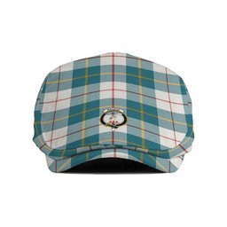 ScotsTee Shop Scottish MacRae of Conchra Ancient Clan Crest Tartan Jeff Cap Tartan Flat Cap